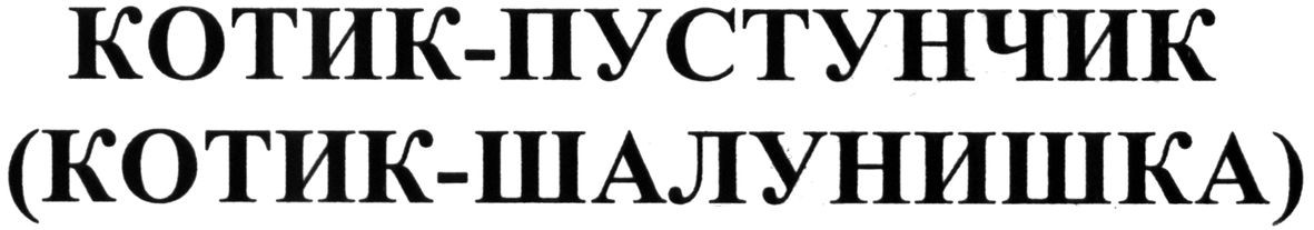 (котик-шалунишка)