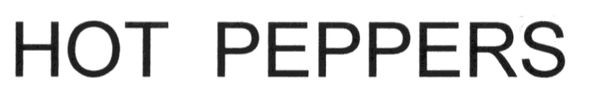 hot peppers