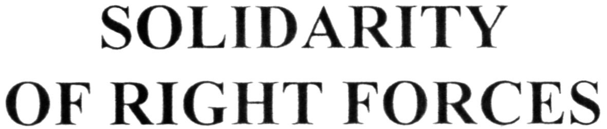 solidarity of right forces