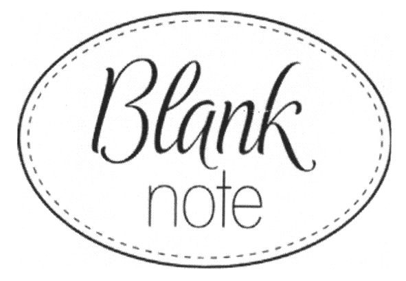 blank note