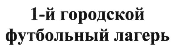 1-й городской футбольный лагерь