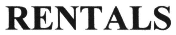 rentals