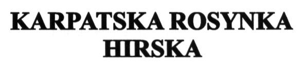 karpatska rosynka hirska