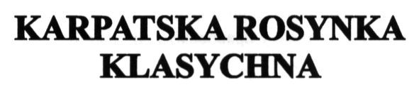 karpatska rosynka klasychna