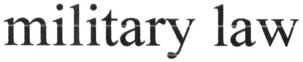 military law