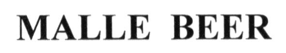 malle beer