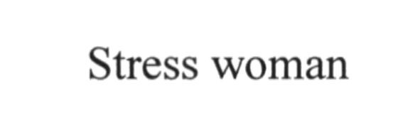 stress woman