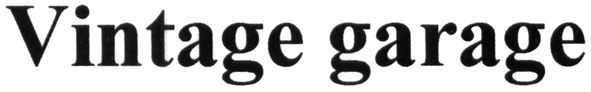 vintage garage