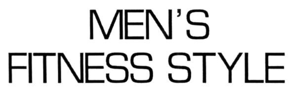 men`s fitness style