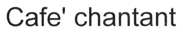 cafe` chantant
