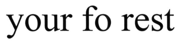 your fo rest
