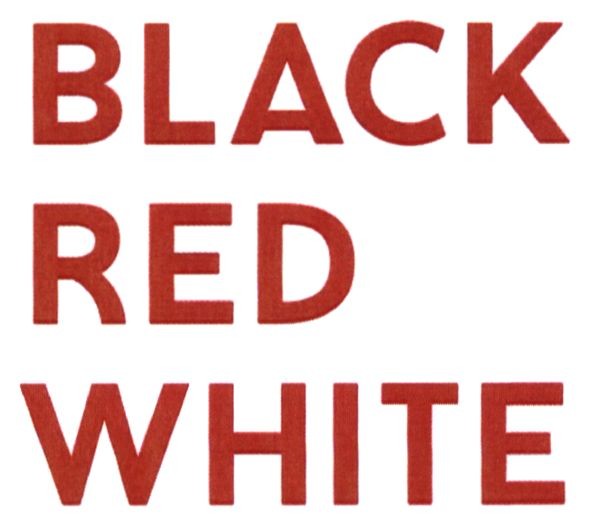 black red white