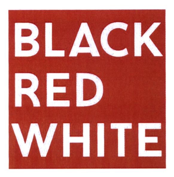 black red white
