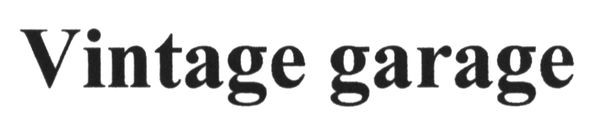vintage garage