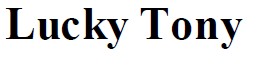 lucky tony