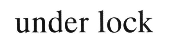under lock