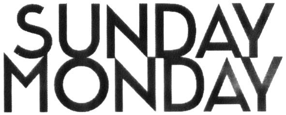 sunday monday