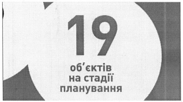 19 об`єктів на стадії планування