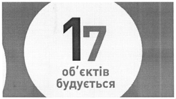 17 об`єктів будується