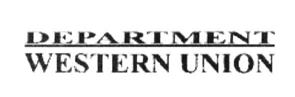 department western union