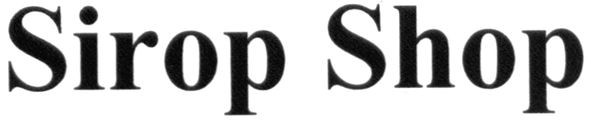 sirop shop