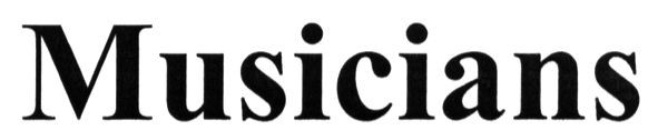musicians