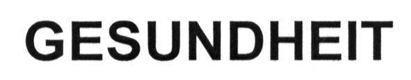 gesundheit