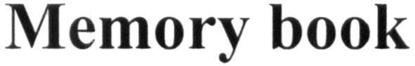 memory book