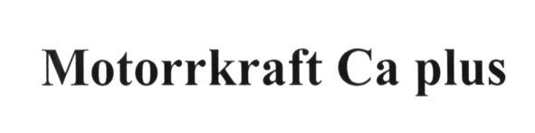 motorrkraft ca plus