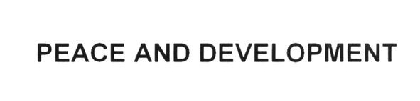 peace and development