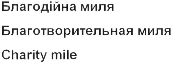 благотворительная миля