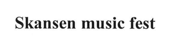 skansen music fest