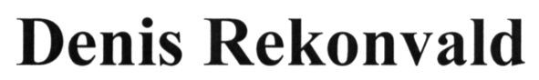 denis rekonvald