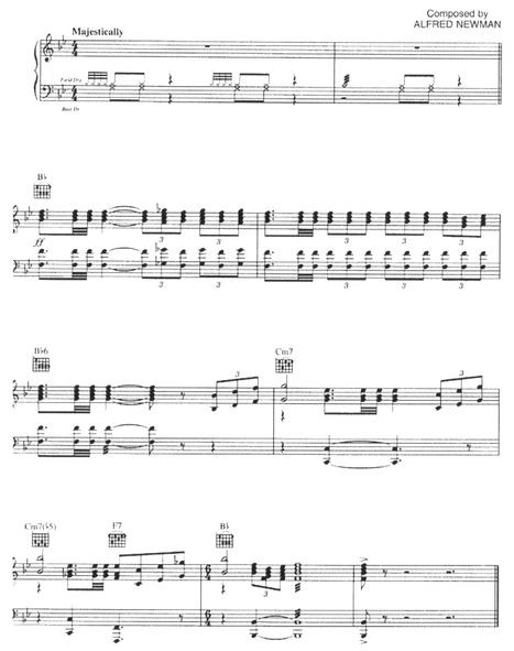 composed by alfred newman