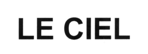 le ciel
