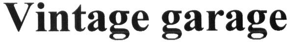 vintage garage