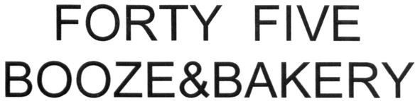 forty five booze&bakery
