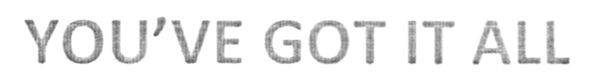 you`ve got it all