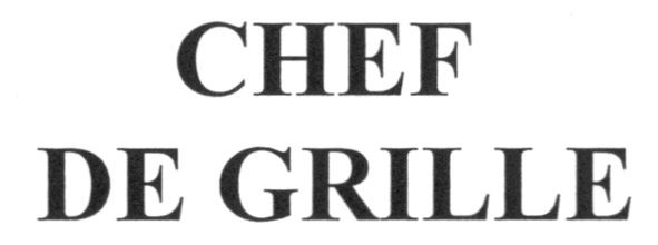 chef de grille