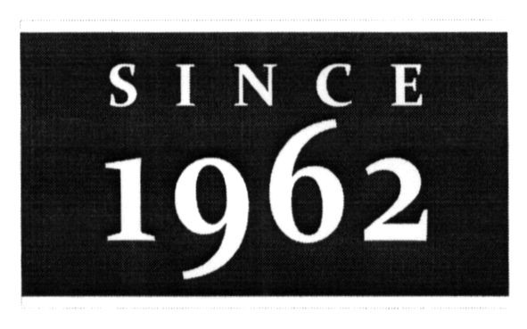 since 1962
