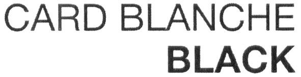card blanche