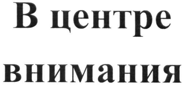 в центре внимания