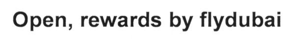 open, rewards by flydubai