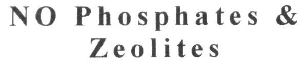 no phosphates&zeolites