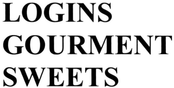 logins gourment sweets