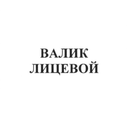 валик лицевой