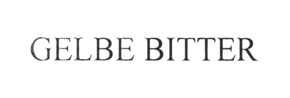 gelbe bitter
