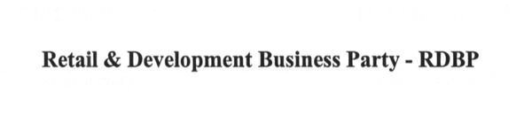retail & development business party - rdbp