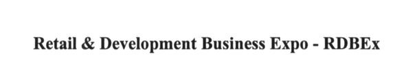 retail & development business expo - rdbex