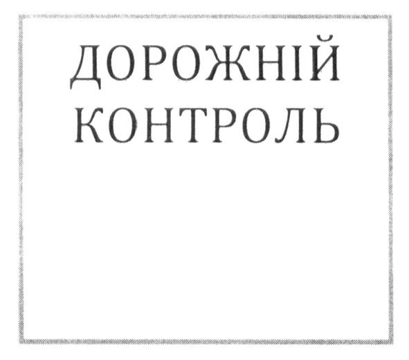дорожній контроль